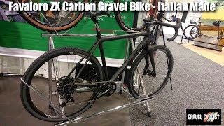 Favaloro Handcrafted ZX Carbon Gravel Bike  Made in Italy NAHBS [upl. by Tillie222]