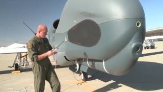 US New Weapons 2017  The Most Fascinating RQ4 Global Hawk UAV Drone of US Air Force [upl. by Kcam]