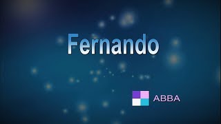 Fernando ♦ ABBA ♦ Karaoke ♦ Instrumental ♦ Cover Song [upl. by Tychon]