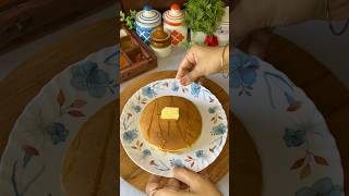 Perfect Pancake🥞🤤  Eggless Pancakes Recipe shorts trending pancake [upl. by Thurman]