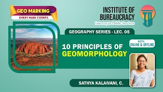 10 Principles of Geomorphology Lec 05 UPSC Geography optional GeoMarking IB [upl. by Tiduj377]