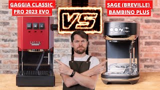 Gaggia Classic 2023 quotEvoquot Pro Vs Bambino Plus [upl. by Schinica745]