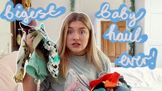 BIGGEST BABY CLOTHING HAUL EVER  Patpat Baby clothes review  Teen Mum Vlogs [upl. by Christoph]