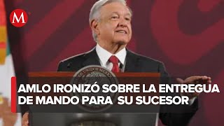 quotYa tengo el bastónquot asegura AMLO que entregará al sucesor el próximo 6 de septiembre [upl. by Nauqyaj447]