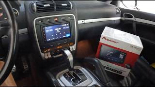 Pioneer SPHDA360DAB Wireless AppleCarPlay  Android Auto In Porsche Cayenne [upl. by Khorma]