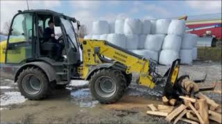 Halverson Wood Processor on a Wacker Neuson [upl. by Yllac]