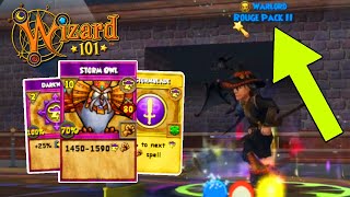 Wizard101 Level 170 Storm PvP QUAD BUFFED OWL Vs A WARLORD [upl. by Ynahteb138]