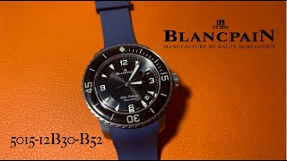 ReviewBlancpain Fifty Fathoms Titanium 45 mm 501512B30B52 blancpain fiftyfathoms [upl. by Festa394]