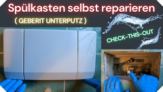 Spülkasten selbst reparieren  GEBERIT UNTERPUTZ [upl. by Perren]