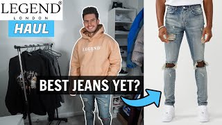 My NEW Favourite Jeans LEGEND LONDON TRY ON HAUL  Mens Fashion 2021 [upl. by Sebastian]