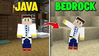 Minecraft Java Edition VS Bedrock Edition  25 Differences [upl. by Ymmor]