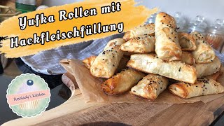 Yufka Rollen mit Hackfleischfüllung  Yufka Börek [upl. by Deborath]