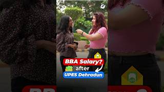 💥Salary Revealed BBAMBA UPES Dehradun🤩After BBA Job Opportunities Shorts BBA BBAJobs [upl. by Siekram]