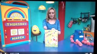 Antonellas birthday card on cbeebies [upl. by Ojillib]