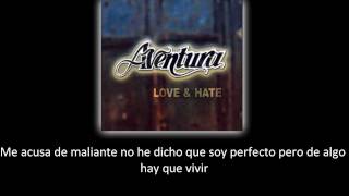 Aventura  La Guerra lyric  letra [upl. by Tandie]