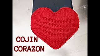 Almohada cojín de corazón heart pillow ‐ Aprendamos crochet [upl. by Calypso]