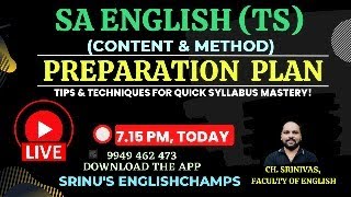 SA English Telangana Preparation Plan [upl. by Meara]