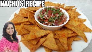 Nacho Chips  Homemade Nachos  Corn Tortilla Chips  Makki ke Chips [upl. by Leissam]