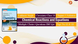 Multiple Choice Questions  S Chand Class 10 Chemistry Solution Ch 1  Page no 21 amp 22 chemistry [upl. by Alwin926]