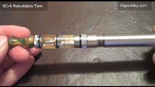 Review of Bottom Coil BO6 Rebuildable Tank from VaporAlley [upl. by Heid]