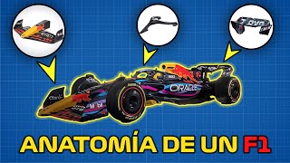 ANATOMÍA de un COCHE de F1 💥 ¿Cúales son TODAS sus PARTES y CÓMO FUNCIONAN  PIEZAS Formula 1 [upl. by Dnomhcir446]