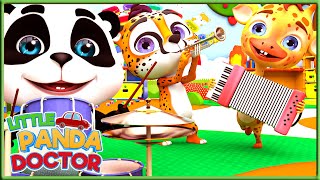 la canzone dei mestieri 👩‍🚒👩‍🌾🎶  Filastrocche per bambini e ragazzi  Little Panda Doctor 69 [upl. by Eardna]