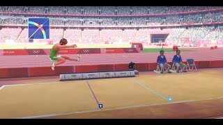 quotLong Jump Event  Olympic Games Tokyo 2020 PS5 Gameplayquot [upl. by Oenire]