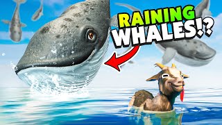 MAGIC Goat Makes it RAIN WHALES in New Goat Simulator REMASTERED [upl. by Tarsuss740]