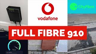 VODAFONE UK  910Mbps  CityFibre Install amp Speed Test [upl. by Tayib96]