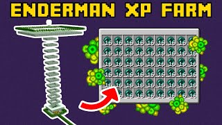 The BEST ENDERMAN XP FARM in Minecraft  Bedrock amp Java Edition Tutorial [upl. by Karolyn]