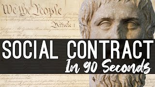 Social Contract theory explained in 90 seconds [upl. by Rawdan]