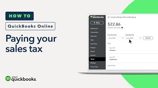 How to pay your sales tax with QuickBooks Online [upl. by Leyes130]