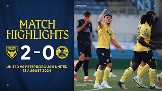 Oxford United v Peterborough United highlights [upl. by Nicol265]