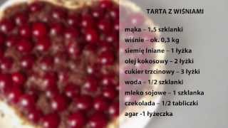 Wegańska tarta z wiśniami VegeVlog [upl. by Nnave374]