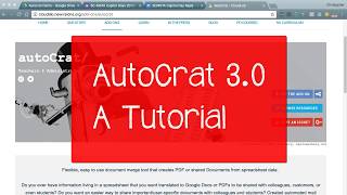 Autocrat Tutorial [upl. by Woodford]