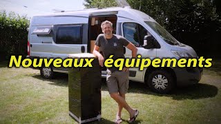 NOUVEAUX ÉQUIPEMENTS sur amp dans mon FOURGON AMÉNAGÉ vanlife  Voyage Voyages [upl. by Bracci481]