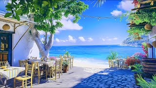 Tropical Beach Ambience  Seaside Bossa Nova Jazz Music amp Ocean Sounds To Enjoy A Moment Of Calm [upl. by Evol]