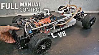 FINISHING the MANUAL Transmission on the 15 RC V8 CAR amp Learning How to DRIVE IT [upl. by Botti]