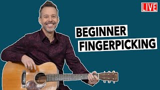 Fingerpicking Guitar Lessons Beginners Playbook  LIVEQampA [upl. by Ruthe]