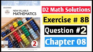 Exercise 8b Question no 2 a Oxford Maths New Syllabus D2  Book 2 Mathematics Oxford New Syllabus [upl. by Chang]