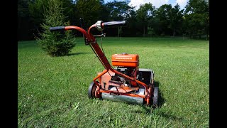 Jacobsen greens mower 22 Fixing a 1950s reel mower [upl. by Ahsenod]