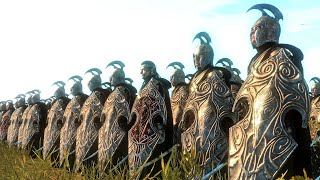 High Elves of Middle Earth Vs Easterlings  11000 Unit Lord of the Rings Cinematic Battle [upl. by Mccallion893]