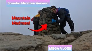 From Marathon To Mountain  Snowdon Marathon Weekend Mega Vlog [upl. by Bozuwa270]