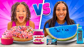 Pink VS Blue Food Challenge [upl. by Ylesara961]