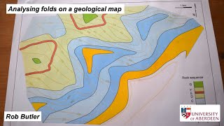 Analysing folds on a geological map [upl. by Ahsemot]