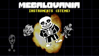 MEGALOVANIA INSTRUMENTS STEMS [upl. by Suivat473]