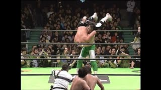 Mitsuharu Misawa amp Yoshinari Ogawa vs Yuji Nagata amp Hiroshi Tanahashi January 10th 2004 [upl. by Leunam]