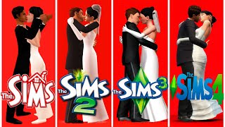 ♦ Sims 1 vs Sims 2 vs Sims 3 vs Sims 4  Marriage [upl. by Leunam]