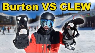 Burton Step On Bindings VS CLEW Snowboard Bindings [upl. by Arehs]