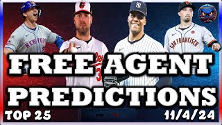 2025 MLB Top Free Agent PREDICTIONS  MLB FREE AGENCY  MLB HOT STOVE  MLB TRADE RUMORS  METS [upl. by Chobot]